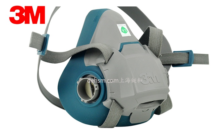 3M6502硅膠半面罩圖片-側面
