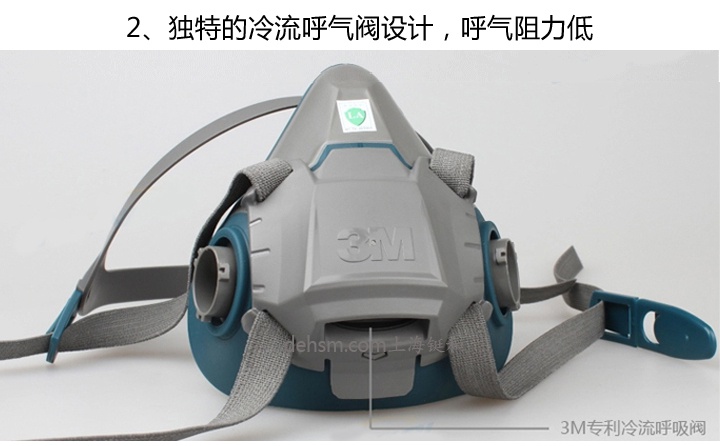3M650P防毒面具獨特冷流呼氣閥設(shè)計