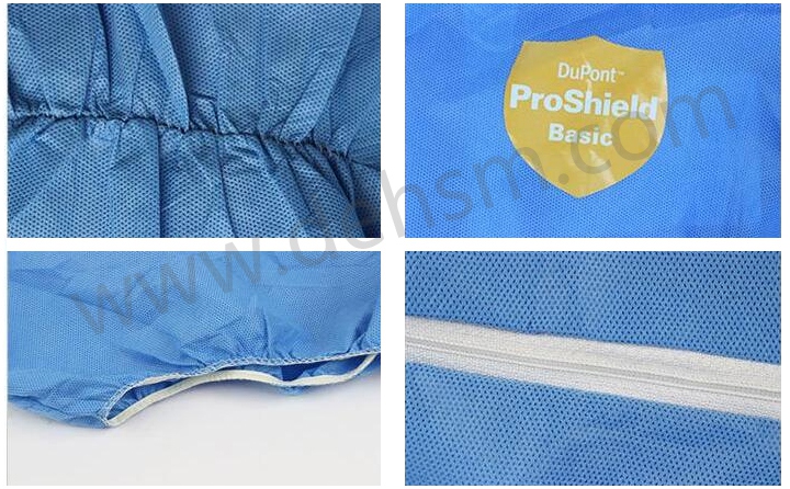 杜邦ProShield防護(hù)服彈性袖口、褲口設(shè)計(jì)