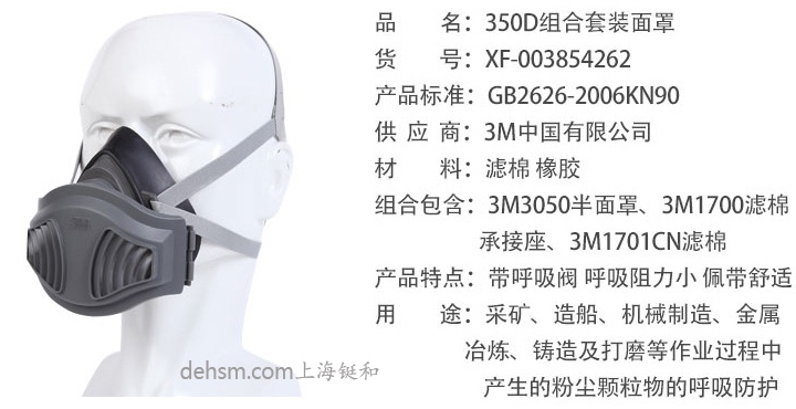 3M350D防塵面具簡(jiǎn)介