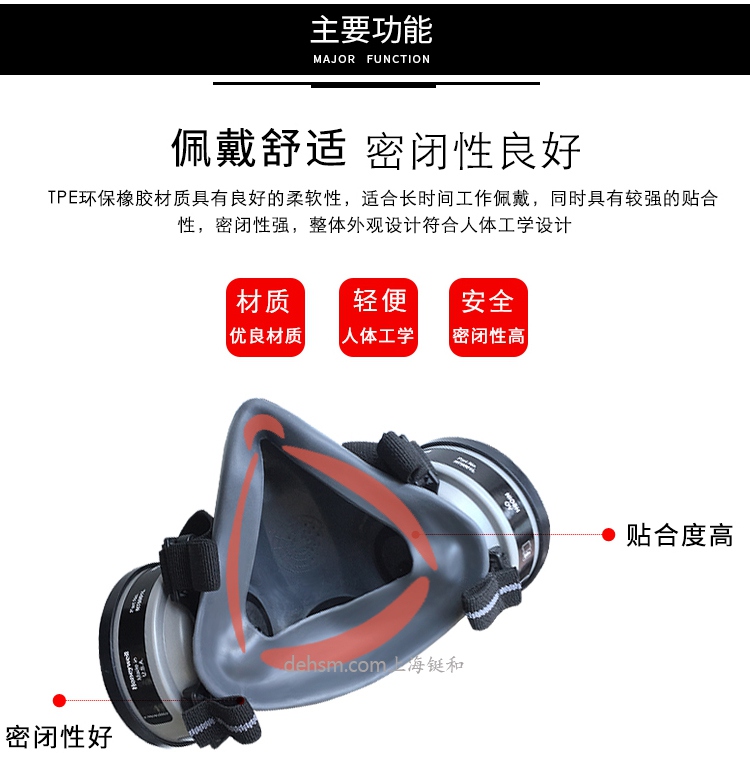 霍尼韋爾(諾斯)550030S低維護半面罩產(chǎn)品特點