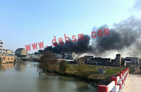 溫州鞋廠大火現(xiàn)場