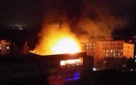 成都四中學校食堂火災現(xiàn)場圖片