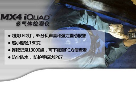 專業(yè)的四合一便攜式氣體檢測儀圖片