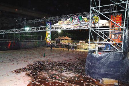 臺灣新北市發(fā)生粉塵爆炸事故現(xiàn)場圖片