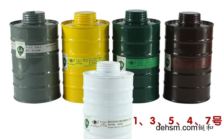 國(guó)內(nèi)常見濾毒罐型號(hào)