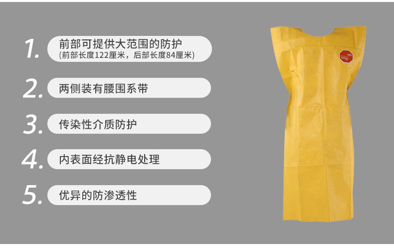 杜邦TC285S YL防化圍裙特點(diǎn)