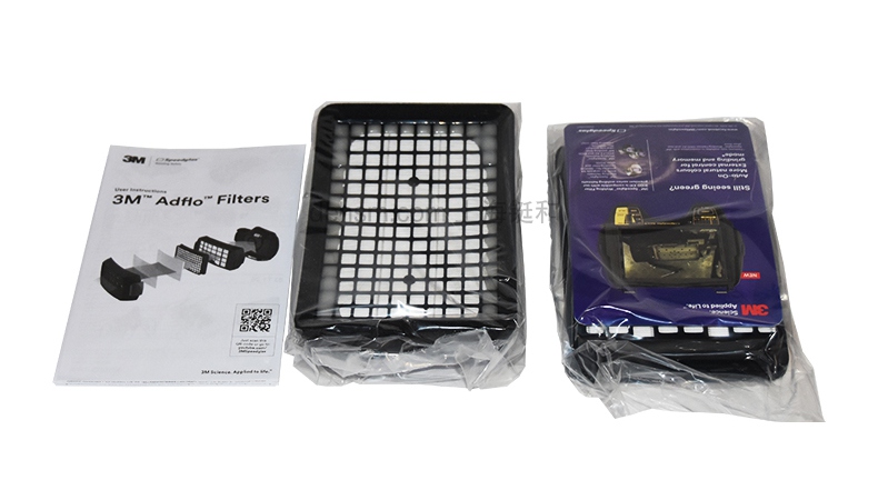 3M837012送風機顆粒物防塵濾盒圖片-整體