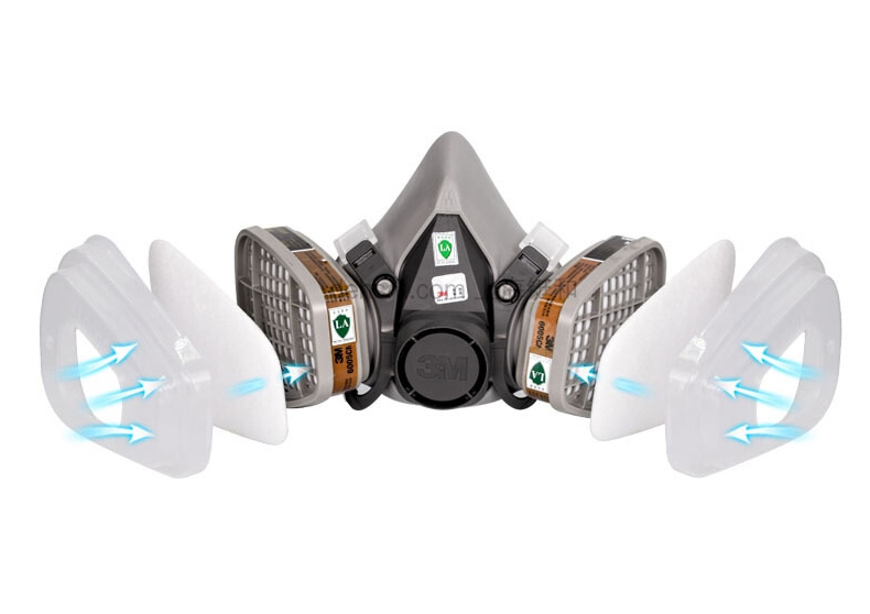 3M620E雙罐防毒面具套裝圖片-零配件組圖