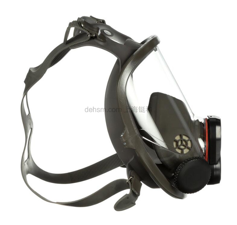 3M6800DIN全面罩防毒面具圖片-側面1