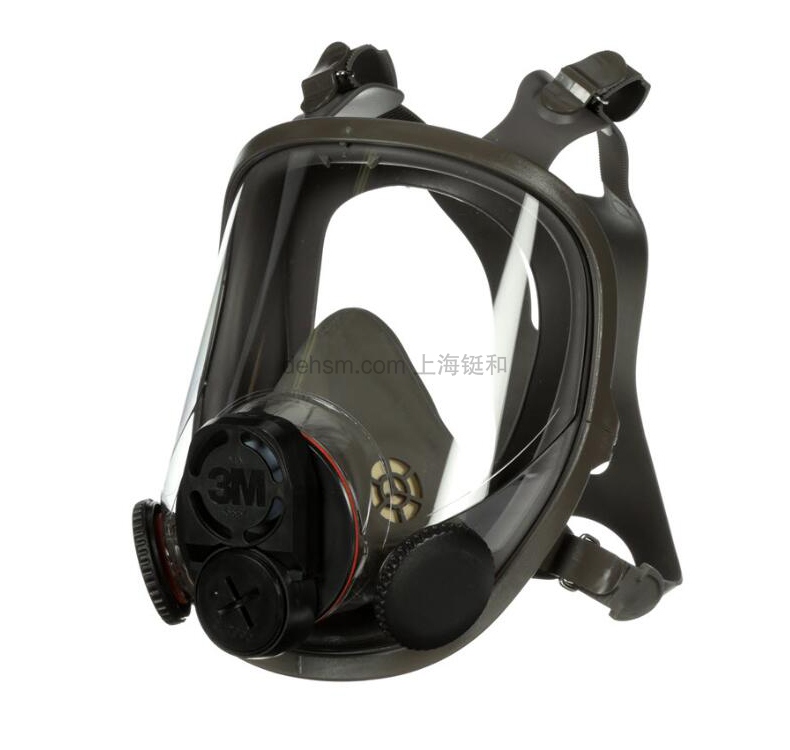 3M6800DIN全面罩防毒面具圖片-側面2