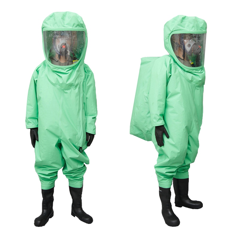 定和DH551特級重型全封閉防化服實(shí)物圖片