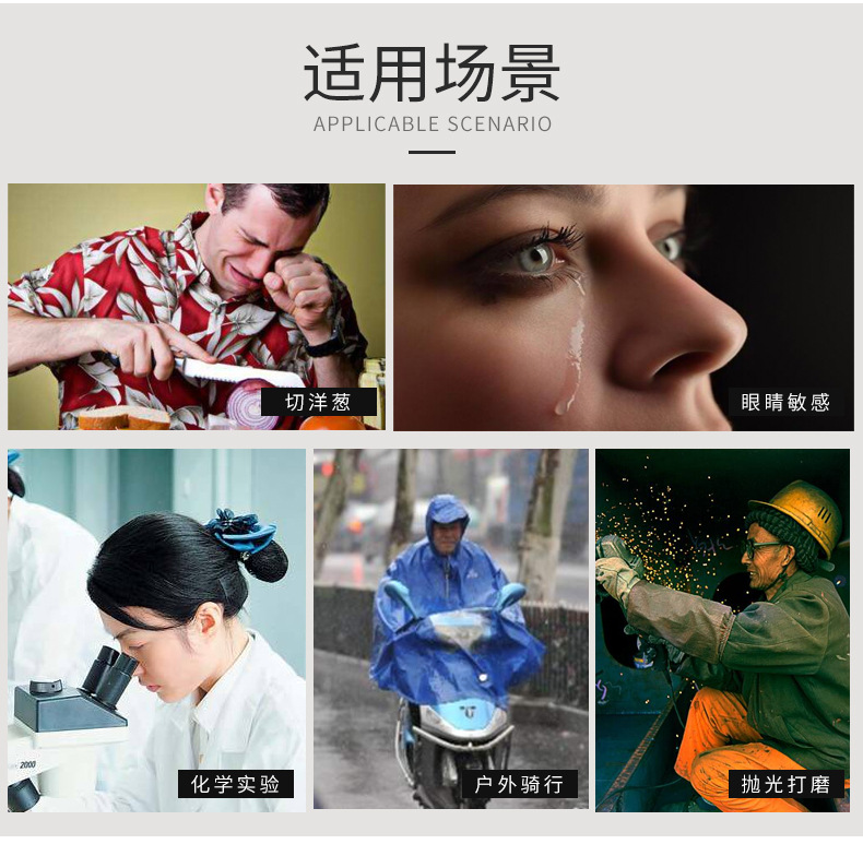 3M SF3701ASGAF-BLU防霧防護眼鏡圖3