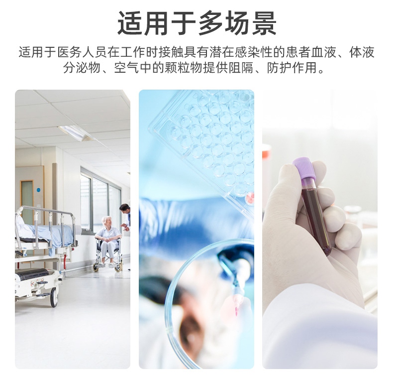 振德一次性醫(yī)用防護(hù)服使用領(lǐng)域
