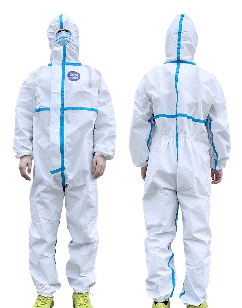 振德一次性醫(yī)用防護(hù)服圖片實(shí)物