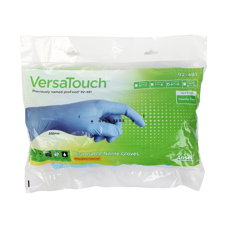 安思爾92-481A一次性藍(lán)色丁腈手套圖4