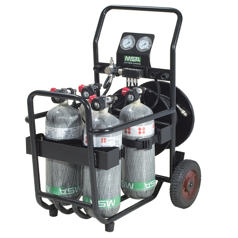 梅思安10208709四瓶式移動(dòng)供氣裝置車架圖1
