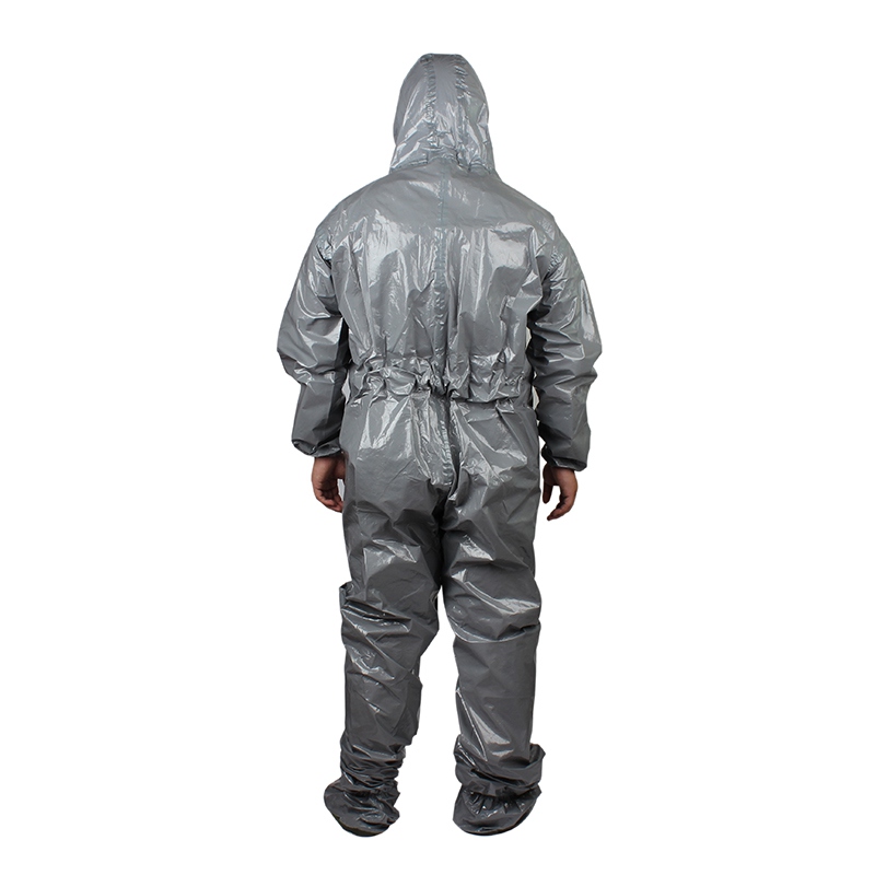 梅思安10114588連體式化學(xué)防護(hù)服帶鞋套圖4