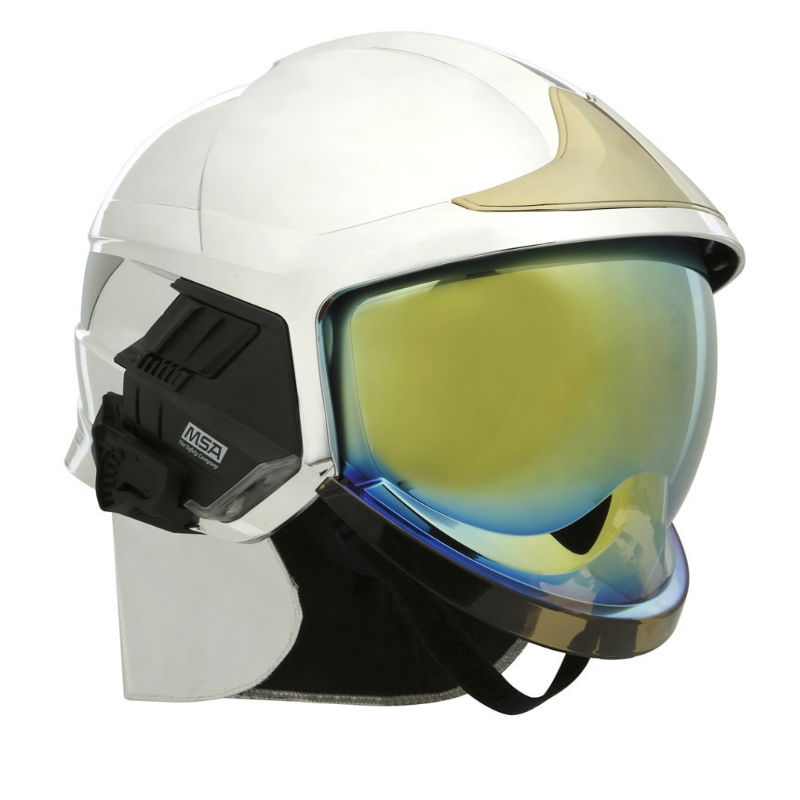 梅思安10166683鎳色消防頭盔圖4