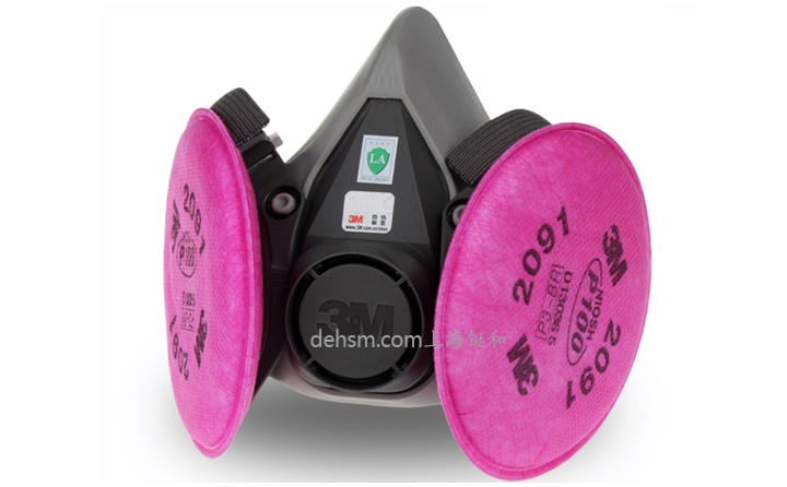 3M6200防塵面具圖片-正面