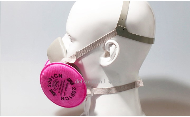 3M6200防塵面具實(shí)物佩戴效果圖