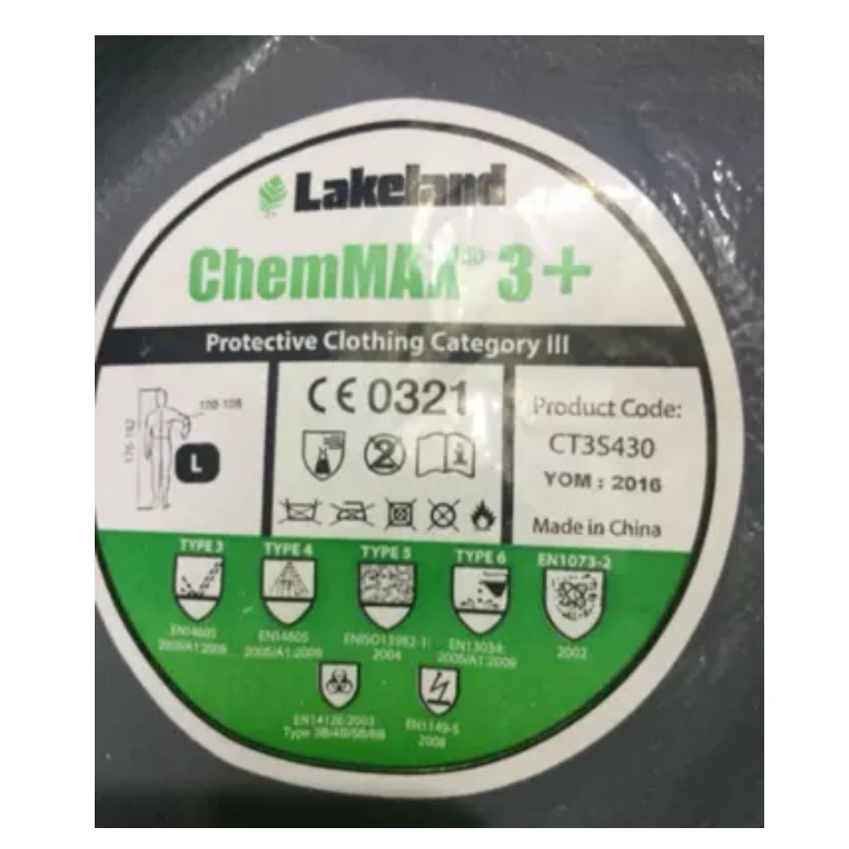 雷克蘭CT3S430G加強(qiáng)型防化服圖2