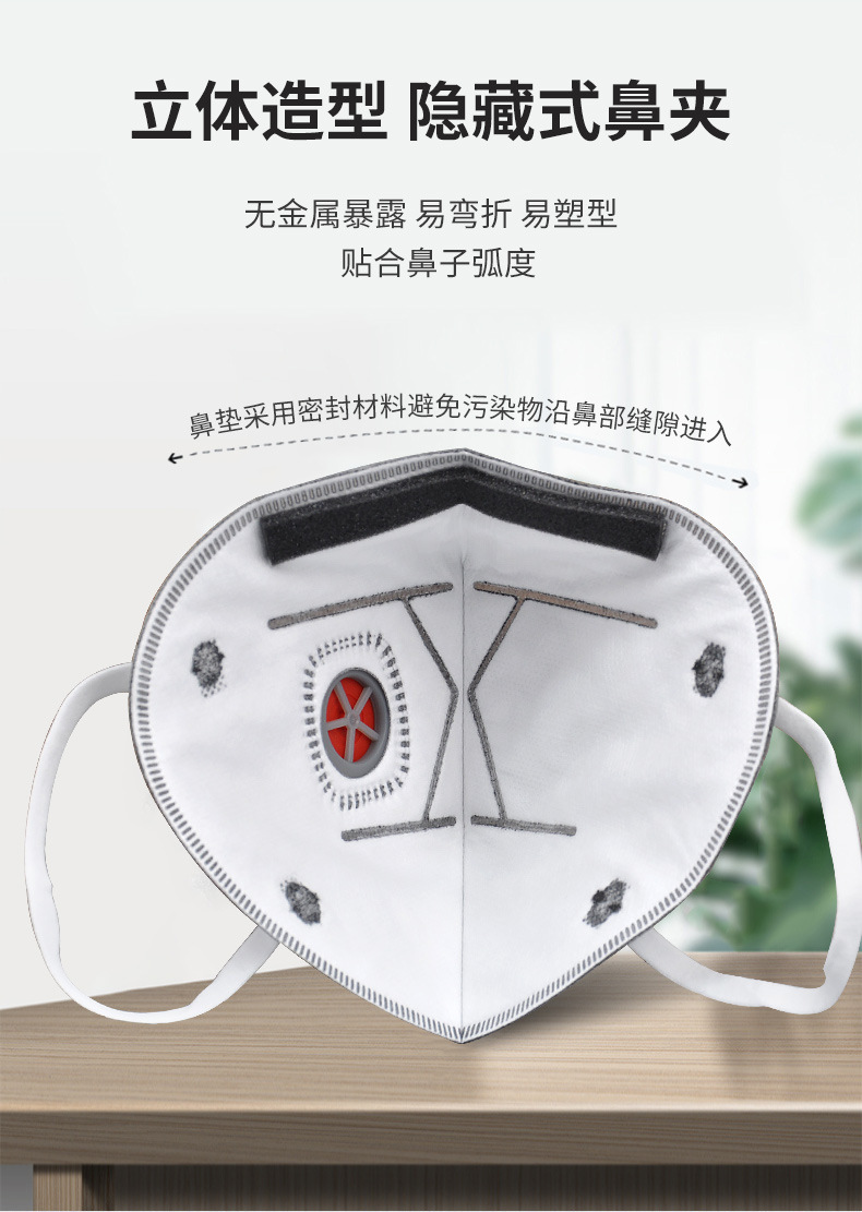 霍尼韋爾H910VPlus帶閥活性炭KN95防塵口罩H1009101CV圖片5