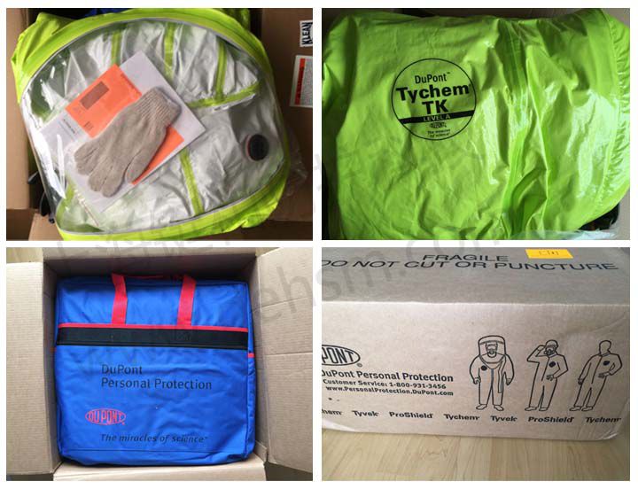 杜邦TK554 A級(jí)防護(hù)服外包裝圖片