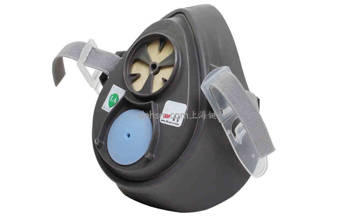 3M3200半面罩防毒面具圖片-側面