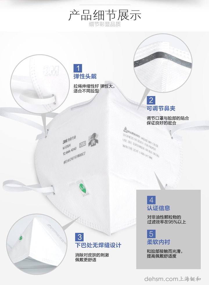 3m9010N95防塵口罩細節(jié)圖片展示