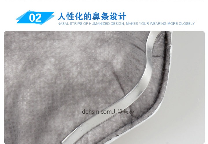 3M8247口罩采用高彈力耳帶，耐用